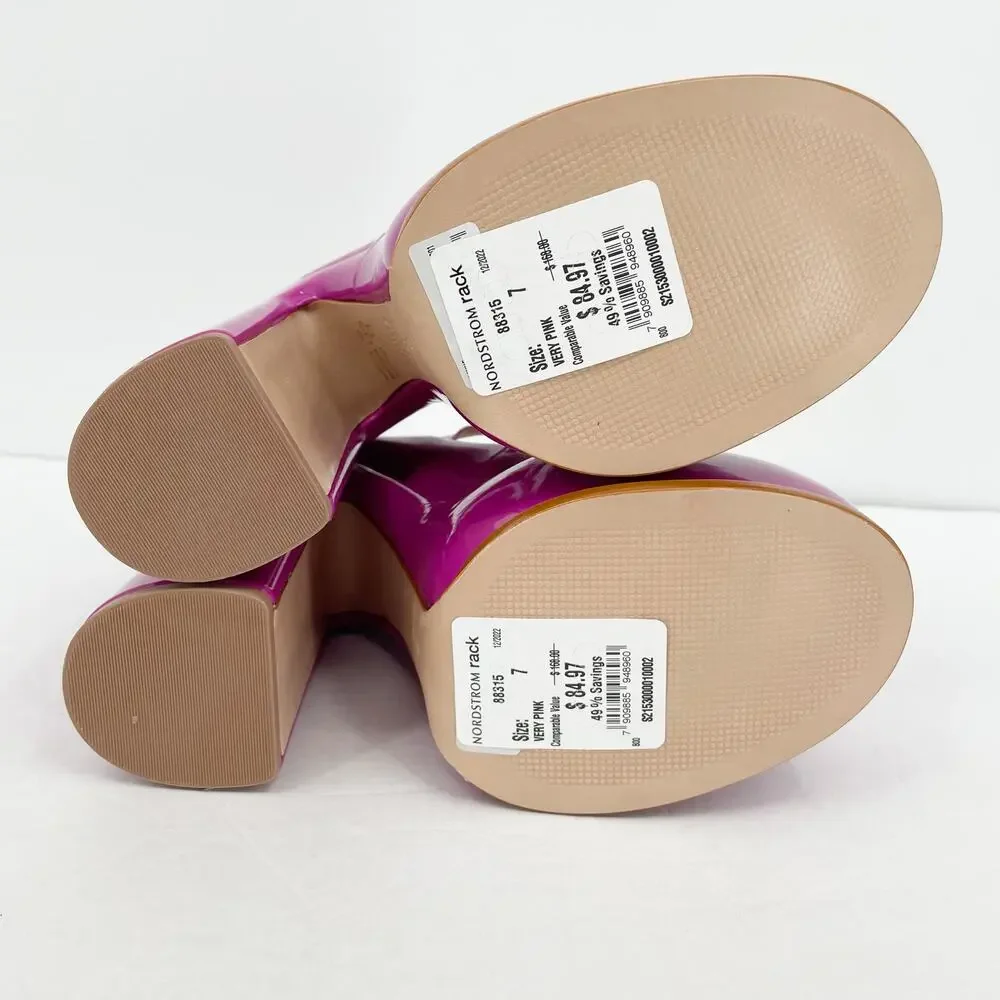 Schutz Womens Zayne Platform Mary Janes US 7 EU 37 Pink Patent Leather NIB - Picture 10 of 10